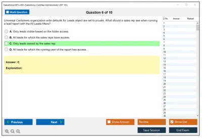 Salesforce Salesforce-Certified-Administrator Salesforce Certified Administrator Practice test exam simulator test engine exam Prep practice test questions answers Image 6