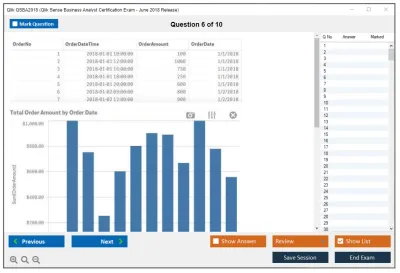 Qlik QSBA2018 Qlik Sense Business Analyst Certification Exam - June 2018 Release Practice test exam simulator test engine exam Prep practice test questions answers Image 6