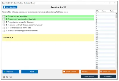 CompTIA DA0-001 CompTIA Data+ Certification Exam Practice test exam simulator test engine exam Prep practice test questions answers Image 1