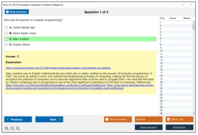 BCS AIF BCS Foundation Certificate In Artificial Intelligence Practice test exam simulator test engine exam Prep practice test questions answers Image 1