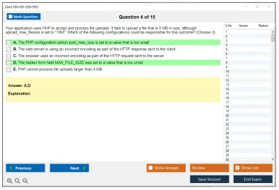 Zend 200-550 Zend Certified PHP Engineer Practice test exam simulator test engine exam Prep practice test questions answers Image 4