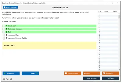 Salesforce Certified-Platform-App-Builder Salesforce Certified Platform App Builder Practice test exam simulator test engine exam Prep practice test questions answers Image 8
