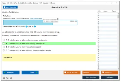 Netapp NS0-516 NetApp Certified Implementation Engineer - SAN Specialist - E-Series Practice test exam simulator test engine exam Prep practice test questions answers Image 7