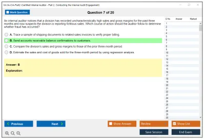 IIA IIA-CIA-Part2 Practice of Internal Auditing Practice test exam simulator test engine exam Prep practice test questions answers Image 7