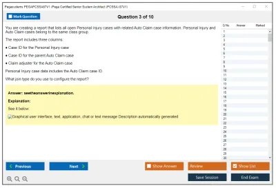 Pegasystems PEGAPCSSA87V1 Pega Certified Senior System Architect (PCSSA) 87V1 Practice test exam simulator test engine exam Prep practice test questions answers Image 3