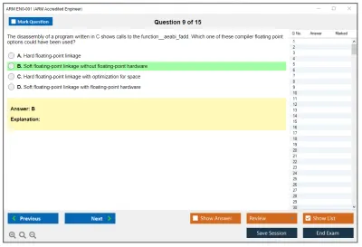 ARM EN0-001 ARM Accredited Engineer Practice test exam simulator test engine exam Prep practice test questions answers Image 9