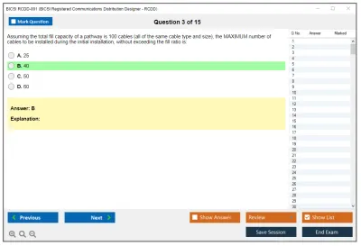 BICSI RCDD-001 BICSI Registered Communications Distribution Designer - RCDD Practice test exam simulator test engine exam Prep practice test questions answers Image 3