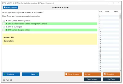 SAP C_LUMIRA_24 SAP Certified Application Associate - SAP Lumira Designer 2.4 Practice test exam simulator test engine exam Prep practice test questions answers Image 3