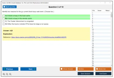Oracle 1z0-068 Oracle Database 12c: RAC and Grid Infrastructure Administration Practice test exam simulator test engine exam Prep practice test questions answers Image 3