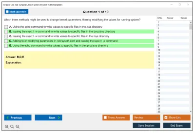 Oracle 1z0-100 Oracle Linux 5 and 6 System Administration Practice test exam simulator test engine exam Prep practice test questions answers Image 1
