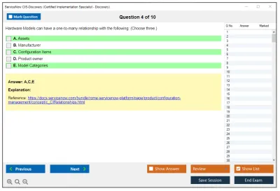 ServiceNow CIS-Discovery Certified Implementation Specialist - Discovery Practice test exam simulator test engine exam Prep practice test questions answers Image 4