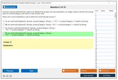 Mulesoft MCD-Level1-Delta MuleSoft Certified Developer - Level 1 (Mule 4) DELTA Practice test exam simulator test engine exam Prep practice test questions answers Image 2