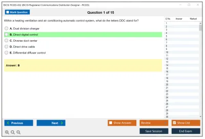 BICSI RCDD-002 BICSI Registered Communications Distribution Designer - RCDD Practice test exam simulator test engine exam Prep practice test questions answers Image 1