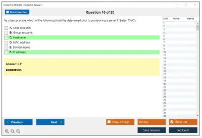 CompTIA SK0-004 CompTIA Server+ Practice test exam simulator test engine exam Prep practice test questions answers Image 10