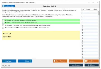 VMware 2V0-21.19D Professional vSphere 6.7 Delta Exam 2019 Practice test exam simulator test engine exam Prep practice test questions answers Image 3