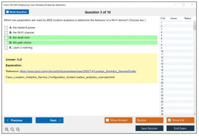 Cisco 300-365 Deploying Cisco Wireless Enterprise Networks Practice test exam simulator test engine exam Prep practice test questions answers Image 3