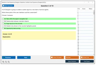 Salesforce User-Experience-Designer Salesforce Certified User Experience Designer Practice test exam simulator test engine exam Prep practice test questions answers Image 3