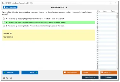Exin ASF Agile Scrum Foundation Practice test exam simulator test engine exam Prep practice test questions answers Image 9