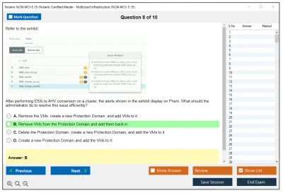 Nutanix NCM-MCI-5.15 Nutanix Certified Master - Multicloud Infrastructure (NCM-MCI) 5.15 Practice test exam simulator test engine exam Prep practice test questions answers Image 8