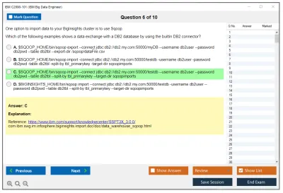 IBM C2090-101 IBM Big Data Engineer Practice test exam simulator test engine exam Prep practice test questions answers Image 6