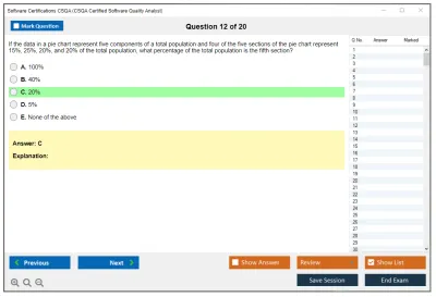 Software Certifications CSQA CSQA Certified Software Quality Analyst Practice test exam simulator test engine exam Prep practice test questions answers Image 12