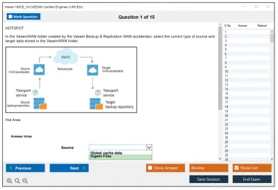 Veeam VMCE_V9 VEEAM Certified Engineer (VMCE9) Practice test exam simulator test engine exam Prep practice test questions answers Image 1