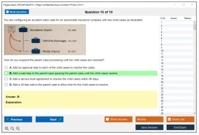 Pegasystems PEGAPCBA87V1 Pega Certified Business Architect (PCBA) 87V1 Practice test exam simulator test engine exam Prep practice test questions answers Image 10