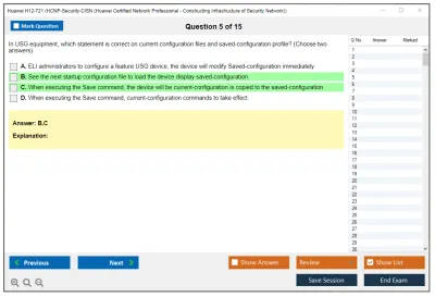 Huawei H12-721 Huawei Certified ICT Professional - Constructing Infrastructure of Security Network Practice test exam simulator test engine exam Prep practice test questions answers Image 5