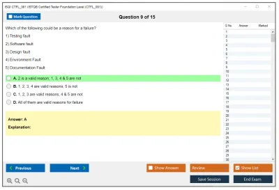 iSQI CTFL_001 ISTQB Certified Tester Foundation Level (CTFL_001) Practice test exam simulator test engine exam Prep practice test questions answers Image 9