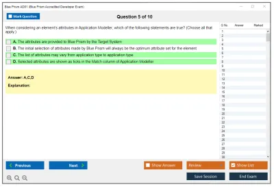 Blue Prism AD01 Blue Prism Accredited Developer Exam Practice test exam simulator test engine exam Prep practice test questions answers Image 5