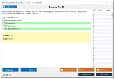 iSQI CTFL_001 ISTQB Certified Tester Foundation Level (CTFL_001) Practice test exam simulator test engine exam Prep practice test questions answers Image 7