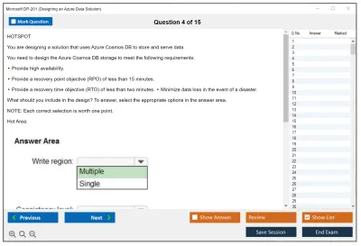 Microsoft DP-201 Designing an Azure Data Solution Practice test exam simulator test engine exam Prep practice test questions answers Image 4