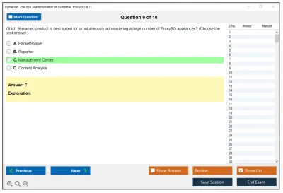 Symantec 250-556 Administration of Symantec ProxySG 6.7 Practice test exam simulator test engine exam Prep practice test questions answers Image 9