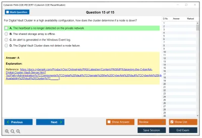 CyberArk PAM-CDE-RECERT CyberArk CDE Recertification Practice test exam simulator test engine exam Prep practice test questions answers Image 15