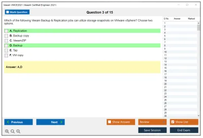 Veeam VMCE2021 Veeam Certified Engineer 2021 Practice test exam simulator test engine exam Prep practice test questions answers Image 3
