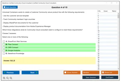 Salesforce Certified-Community-Cloud-Consultant Salesforce Certified Community Cloud Consultant Practice test exam simulator test engine exam Prep practice test questions answers Image 4