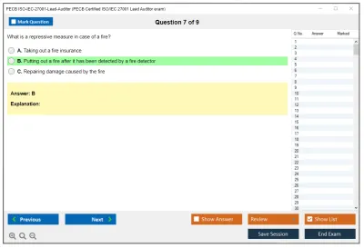 PECB ISO-IEC-27001-Lead-Auditor PECB Certified ISO/IEC 27001 Lead Auditor exam Practice test exam simulator test engine exam Prep practice test questions answers Image 7