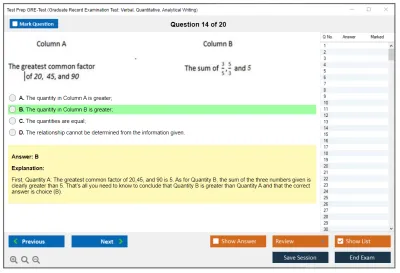 Test Prep GRE-Test GRE General Test Practice test exam simulator test engine exam Prep practice test questions answers Image 14