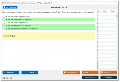 SAP C_C4H510_21 SAP Certified Associate - Implementation Consultant - SAP Service Cloud Practice test exam simulator test engine exam Prep practice test questions answers Image 2