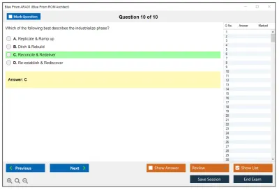 Blue Prism ARA01 Blue Prism Accredited ROM Architect Exam Practice test exam simulator test engine exam Prep practice test questions answers Image 10