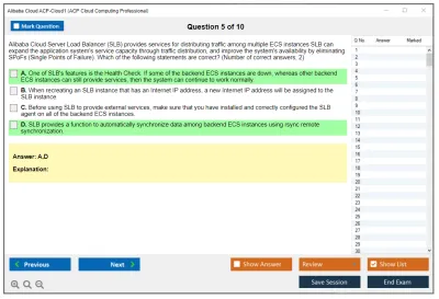 Alibaba Cloud ACP-Cloud1 ACP Cloud Computing Certification Practice test exam simulator test engine exam Prep practice test questions answers Image 5