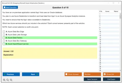 Microsoft AZ-305 Designing Microsoft Azure Infrastructure Solutions Practice test exam simulator test engine exam Prep practice test questions answers Image 5