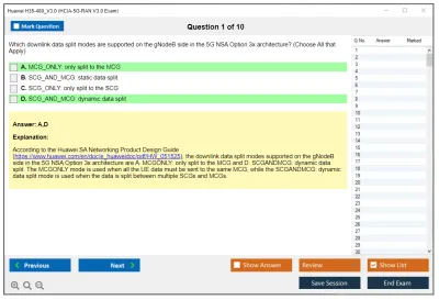 Huawei H35-480_V3.0 HCIA-5G-RAN V3.0 Exam Practice test exam simulator test engine exam Prep practice test questions answers Image 1
