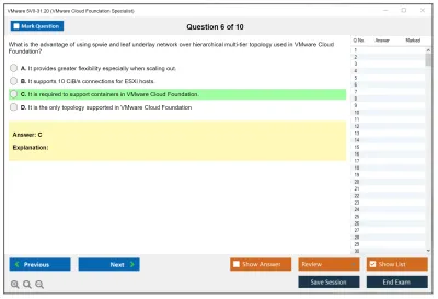 VMware 5V0-31.20 VMware Cloud Foundation Specialist Practice test exam simulator test engine exam Prep practice test questions answers Image 6