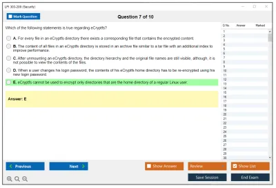 LPI 303-200 303-200: LPIC-3 Exam 303: Security, version 2.0 Practice test exam simulator test engine exam Prep practice test questions answers Image 7