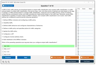 Huawei H31-161 HCIE - R&amp;S written (Carrier IP) Practice test exam simulator test engine exam Prep practice test questions answers Image 7