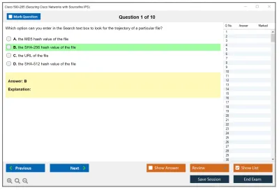 Cisco 500-285 Securing Cisco Networks with Sourcefire IPS Practice test exam simulator test engine exam Prep practice test questions answers Image 1