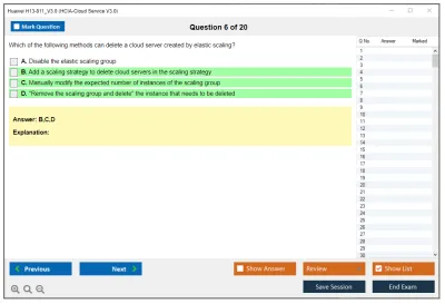 Huawei H13-811_V3.0 HCIA-Cloud Service V3.0 Practice test exam simulator test engine exam Prep practice test questions answers Image 6
