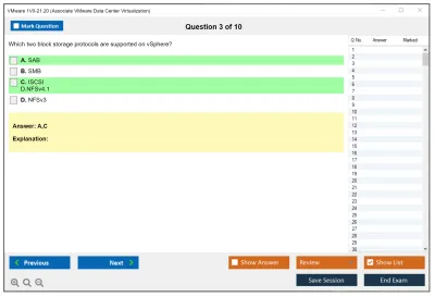 VMware 1V0-21.20 Associate VMware Data Center Virtualization Practice test exam simulator test engine exam Prep practice test questions answers Image 3