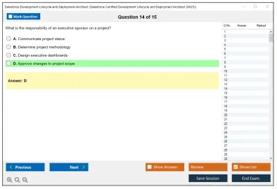 Salesforce Development-Lifecycle-and-Deployment-Architect Salesforce Certified Development Lifecycle and Deployment Architect Practice test exam simulator test engine exam Prep practice test questions answers Image 14